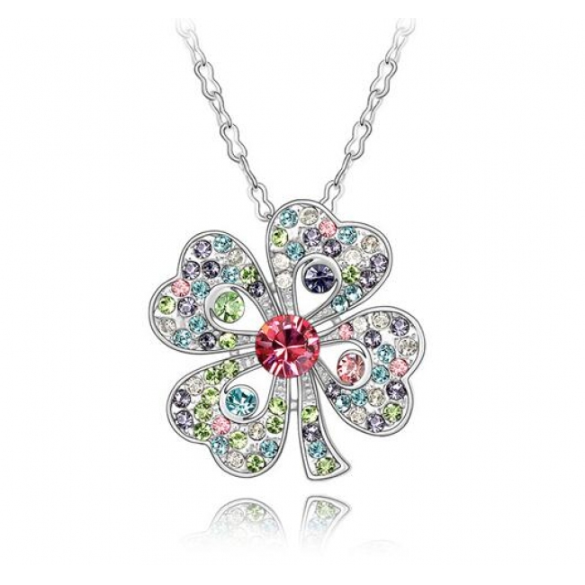 Austrian crystal necklace  KY3494