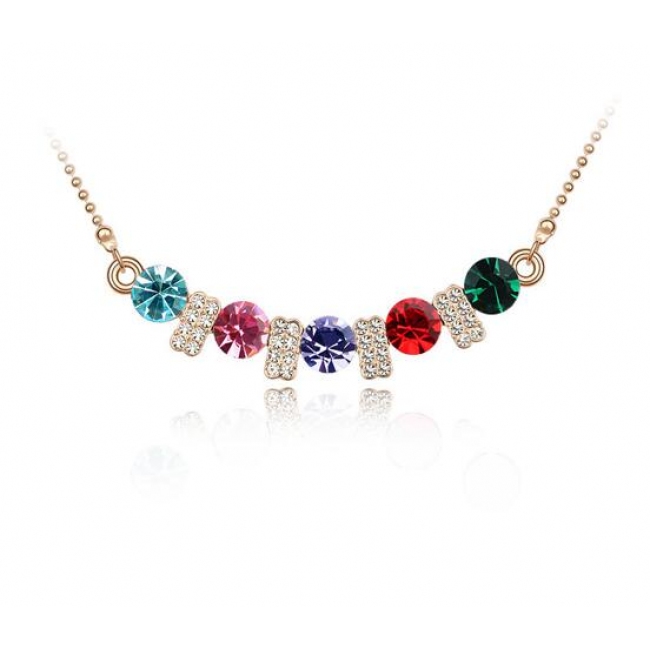 Austrian crystal necklace  KY2379