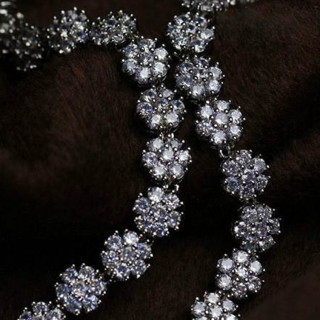 Popular women luxurious zircon necklace N70045