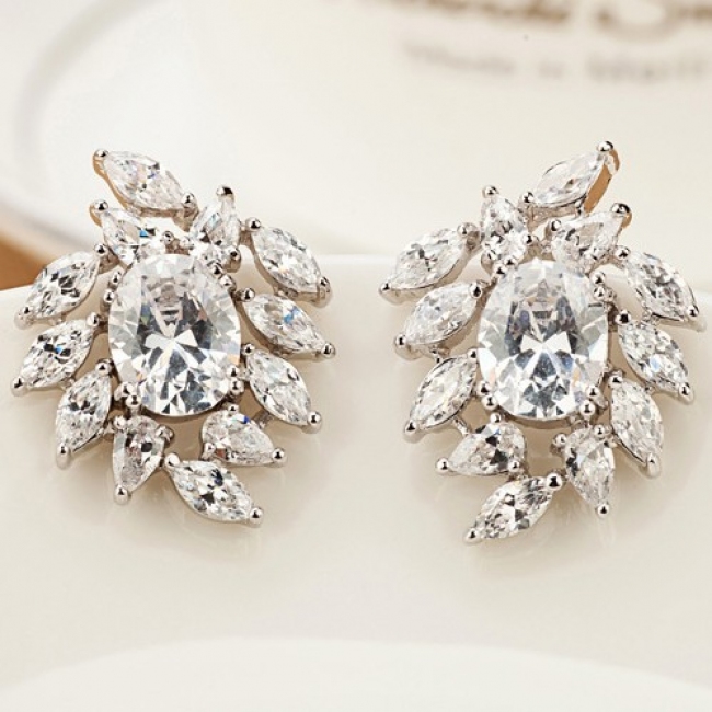 Popular zircon earring E80016