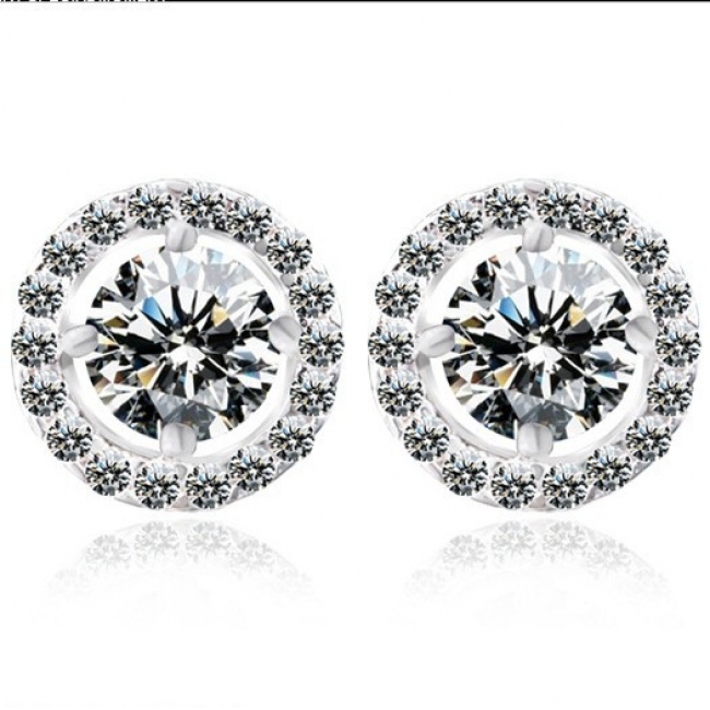 Popular zircon earring