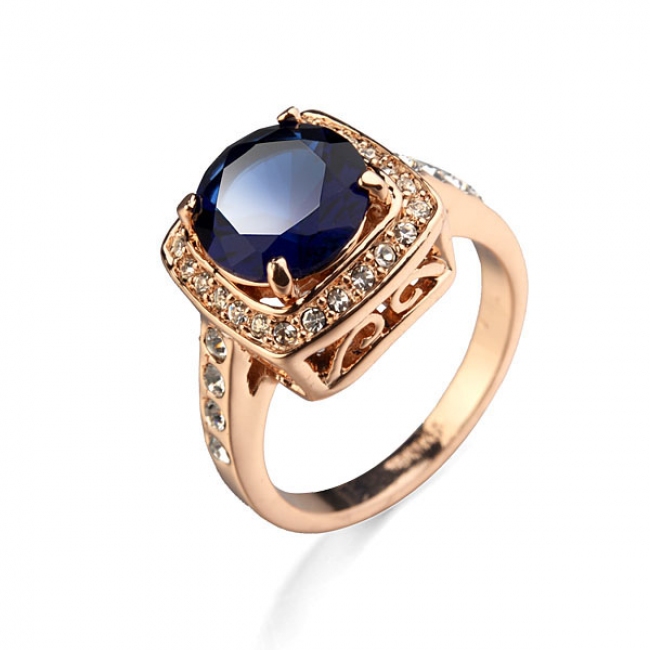 bule zircon ring 95621