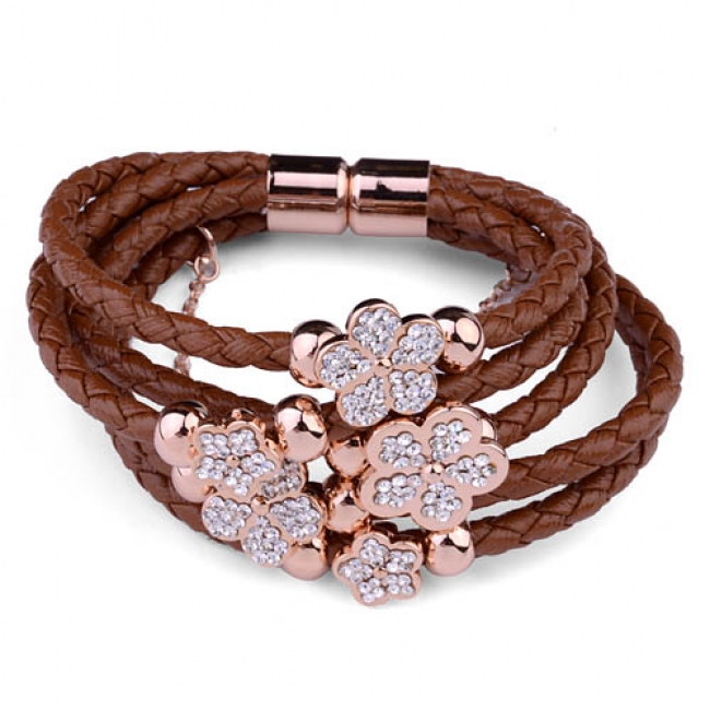 Popular leather bracelet NH00777