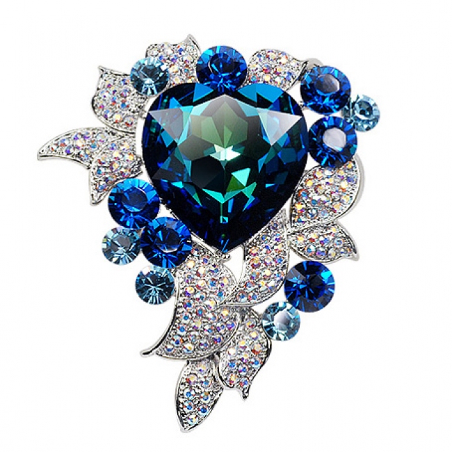 Popular luxury heart of ocean brooch 500377