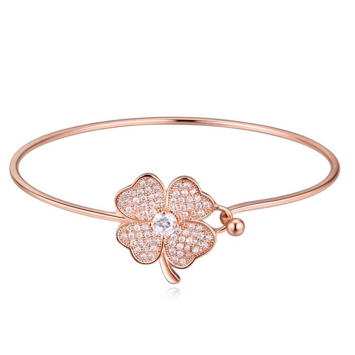 four leaf clover cuff bangles 403007