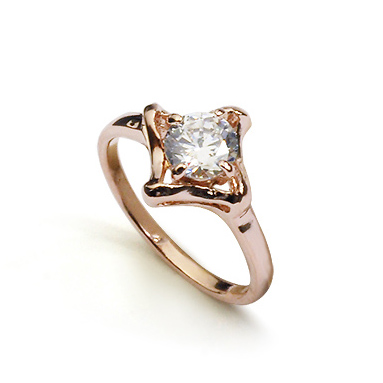 Elegant ring with crystal 311343