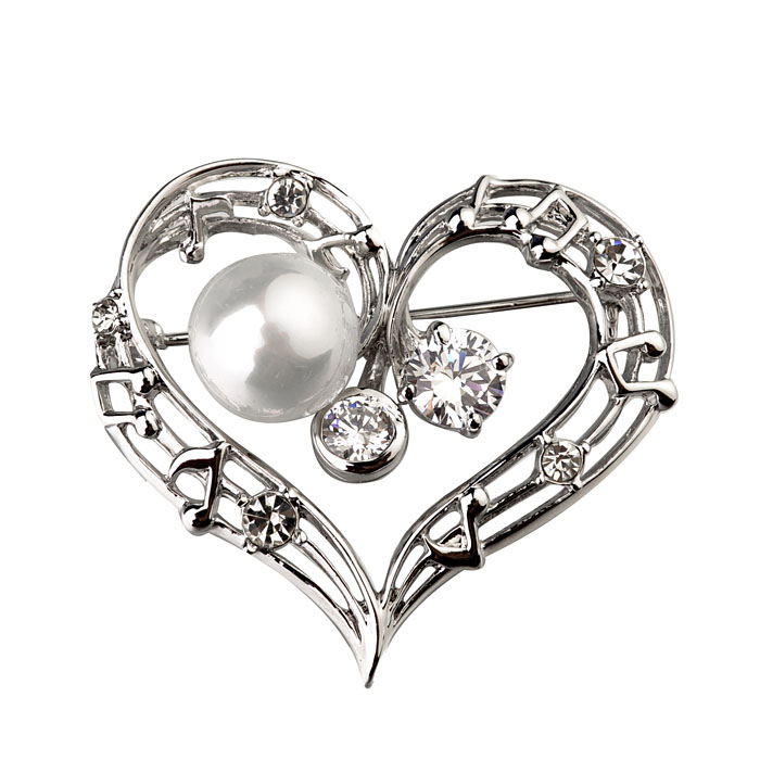 Fashion heart brooch  53635