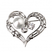 Fashion heart brooch  53635