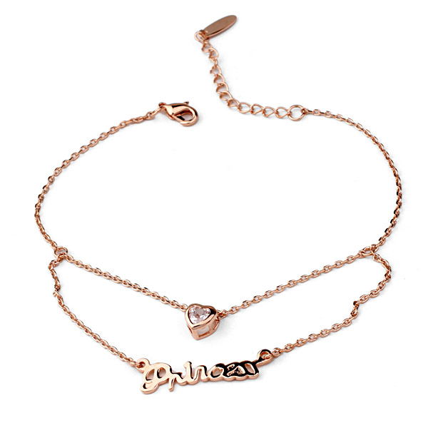 fashion heart shape anklet 120126