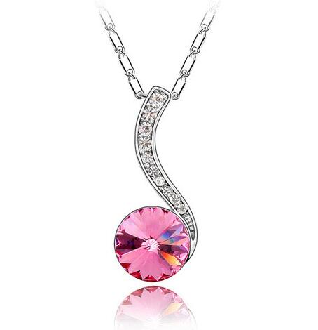 Austrian crystal necklace KY4726