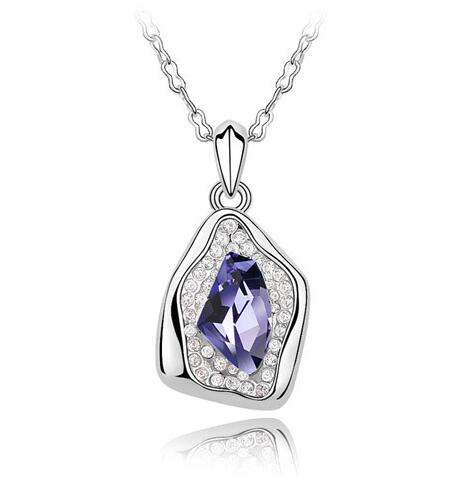 Austrian crystal necklace  KY4723