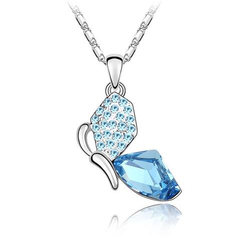 Austrian crystal necklace  KY4182