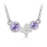 Austrian crystal necklace KY4179