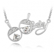 Austrian crystal necklace  KY3662