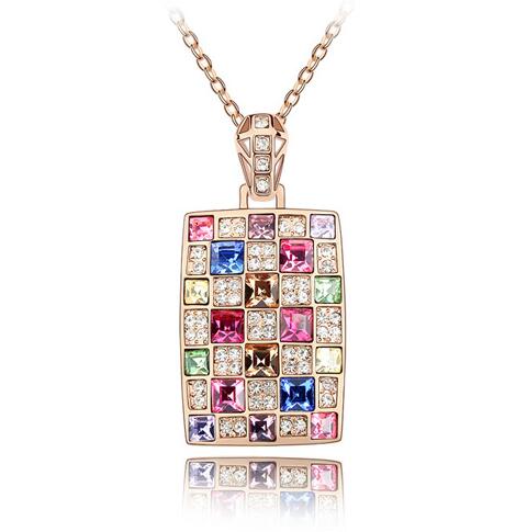 Austrian crystal necklace KY3661