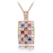 Austrian crystal necklace KY3661