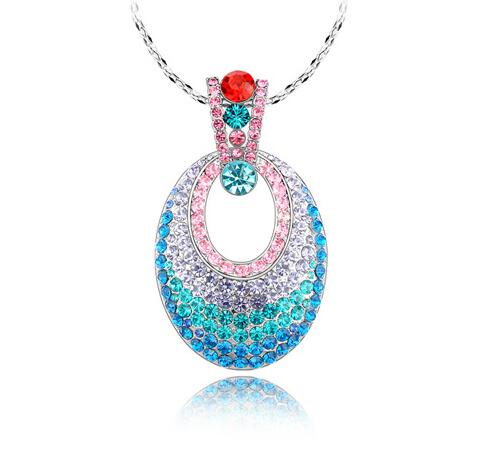 Austrian crystal necklace  KY3970