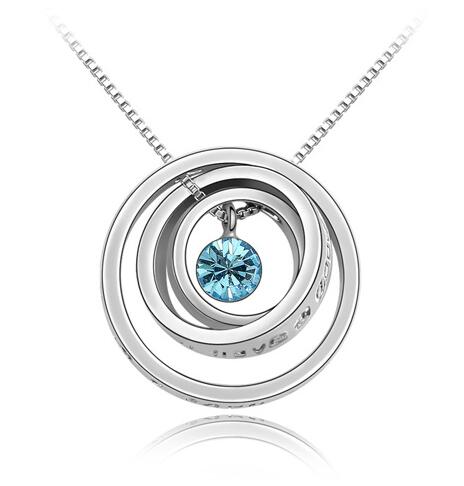Austrian crystal necklace  KY3845