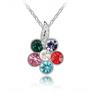 Austrian crystal necklace  KY4020