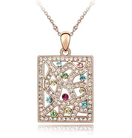 Austrian crystal necklace  KY3263