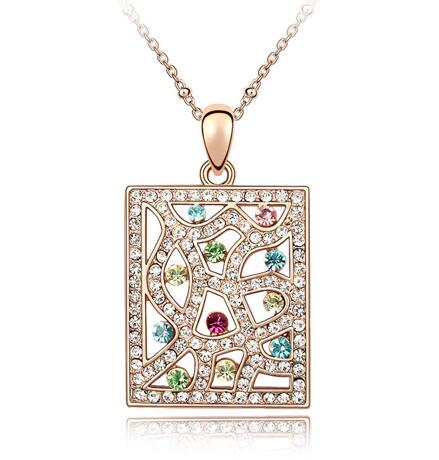 Austrian crystal necklace  KY3263