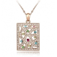 Austrian crystal necklace  KY3263