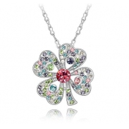 Austrian crystal necklace  KY3494