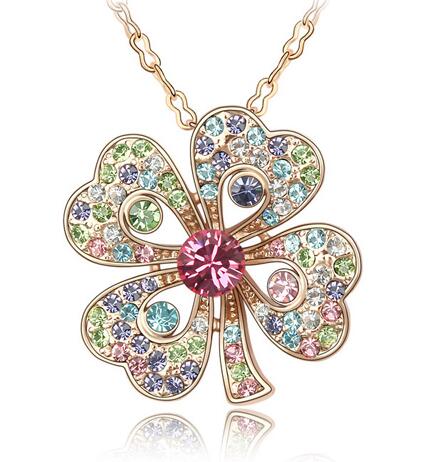 Austrian crystal necklace KY3492