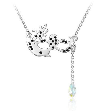 Austrian crystal necklace  KY4639