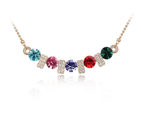 Austrian crystal necklace  KY2379