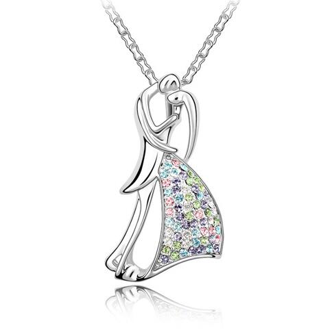 Austrian crystal necklace  KY2542