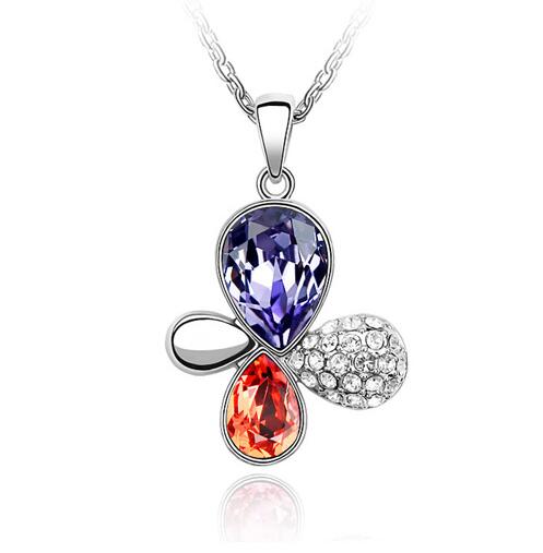 Austrian crystal necklace  KY1786