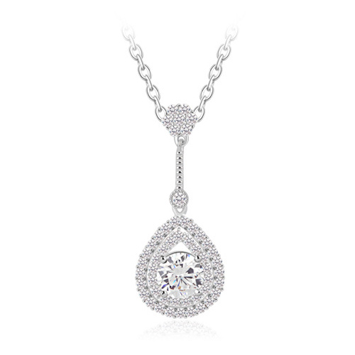 Popular round zircon necklace 1859754