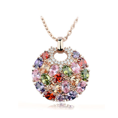 Popular zircon queen necklace 1856817