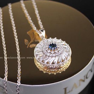 Popular Korean style luxury zircon neckl...