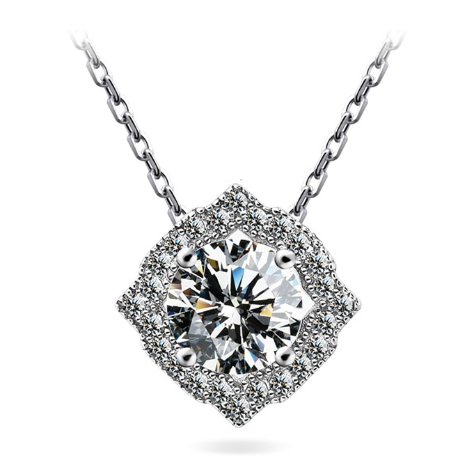 Popular Korean zircon diamond necklace