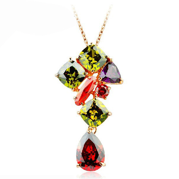 Popular Mona Lisa zircon necklace 181185...