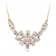 Popular Korean style zircon necklace N70041