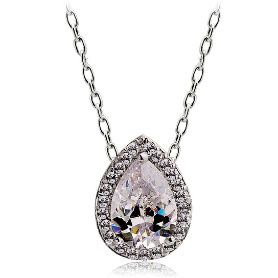 Popular Korean style zircon necklace