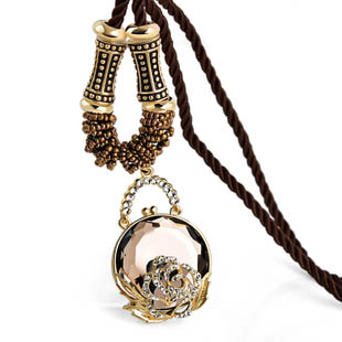 Kovtia  crystal long necklace HXA338742B
