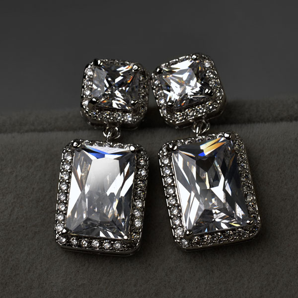 Popular zircon earrings 1861157