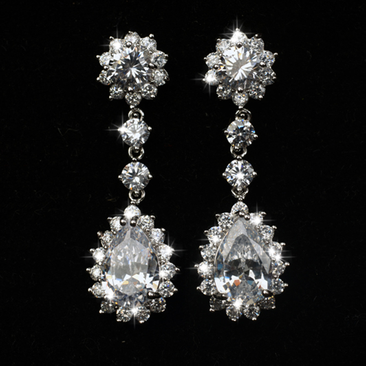 Popular zircon earring E80079