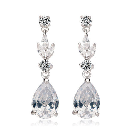 Popular zircon earring E80085