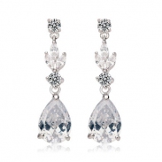 Popular zircon earring E80085