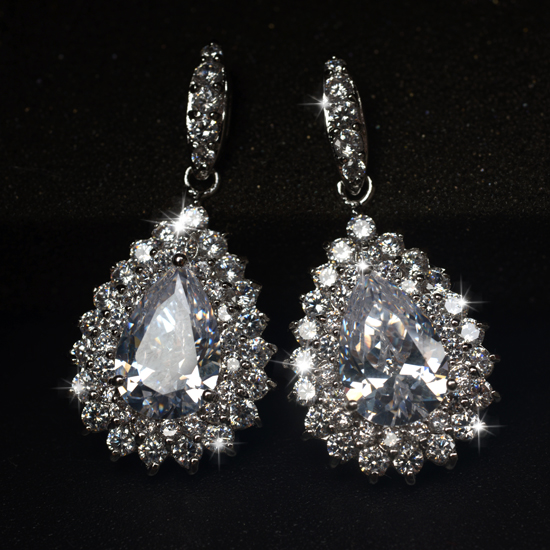 Popular zircon earring E80087