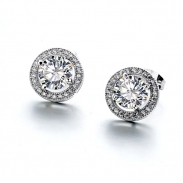 Popular zircon earrings 80081