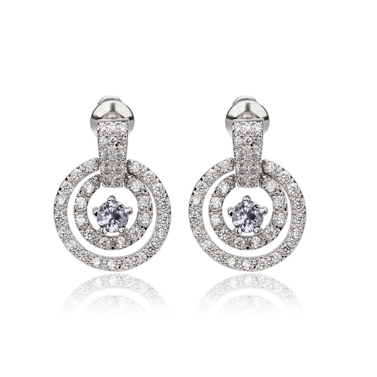 Popular zircon earring E800030001B