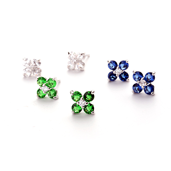 Popular zircon earring 80026