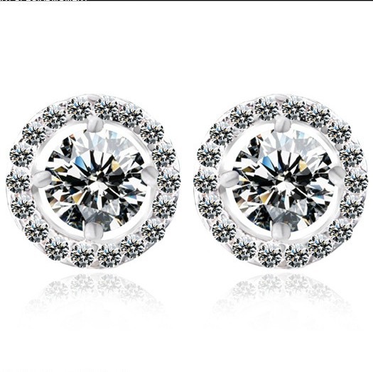 Popular zircon earring