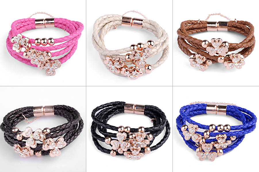 Popular leather bracelet NH00356